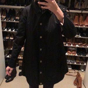 Women’s Burberry Brit black rain jacket.  US Sz 6.